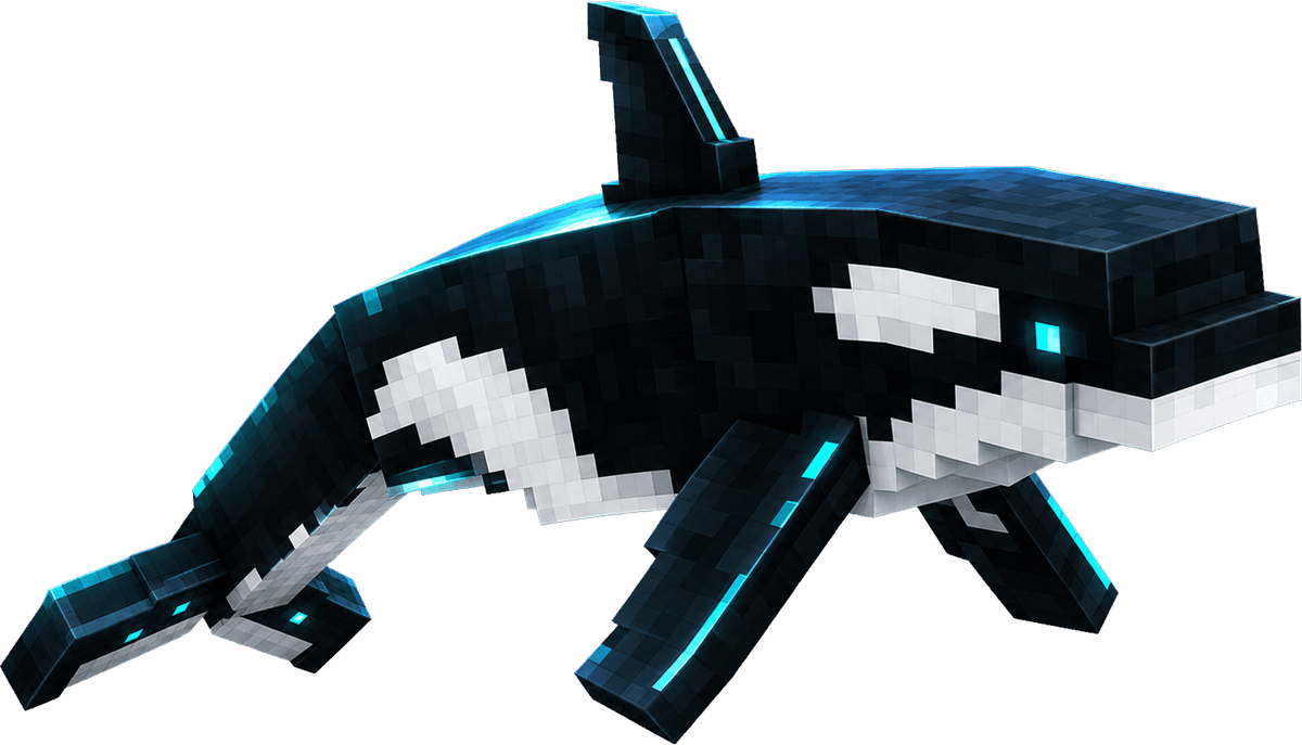 Minecraft whale model